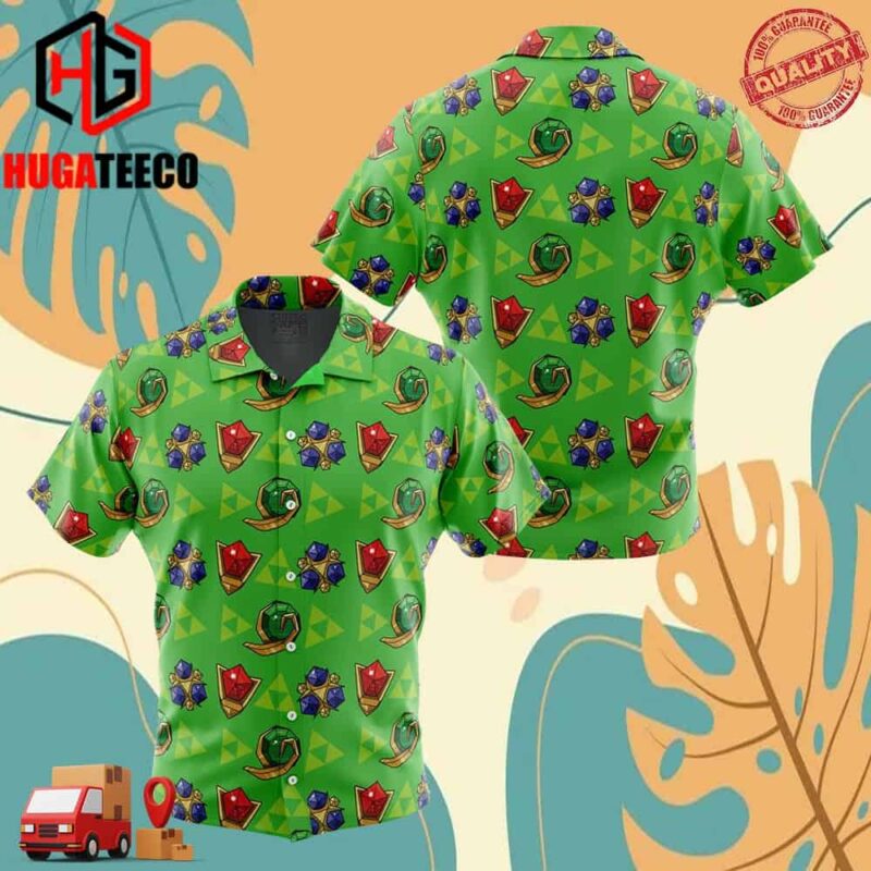 Zelda Spiritual Stones Legend Of Zelda Hawaiian Shirt For Men And Women Summer Collections