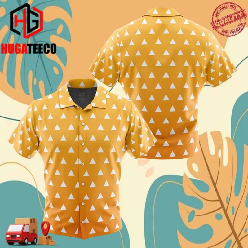 Zenitsu Agatsuma Demon Slayer Hawaiian Shirt For Men And Women Summer Collections