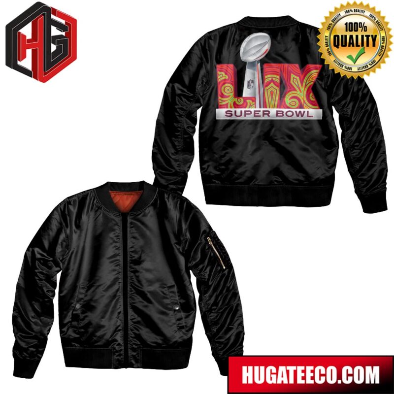 The Official Logo For Super Bowl LIX Bomber Jacket