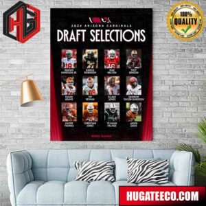 2024 NFL Draft Arizona Cardinals Draft Selections Bird Gang Poster Canvas