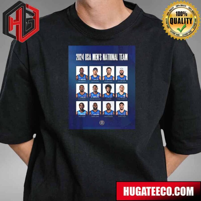 2024 USA Mens National Team Basketball The Stars Align In The City Of Light T-Shirt
