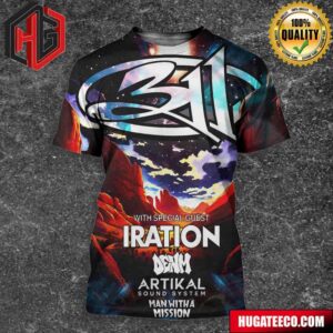 311 Band Band Live Show Amber Horizons At Red Rocks On June 29 Stacked Lineup Featuring Special Guests Iration Denm Artikal Sound System And Man With A Mission All Over Print Shirt
