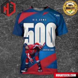 500 For Nic Dowd All Caps Washington Capitals Stanley Cup Playoffs 2024 All Over Print Shirt