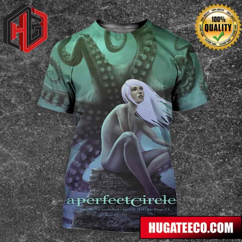 A Perfect Circle Show Poster For San Diego Ca Is Designed By Ron Ransom Fan Gifts All Over Print Shirt