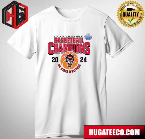 ACC Mens Tournament Basketball Champions NC State Wolfpack T-Shirt