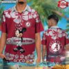 Alabama Crimson Tide Hibiscus Hawaiian Shirt Beach Short