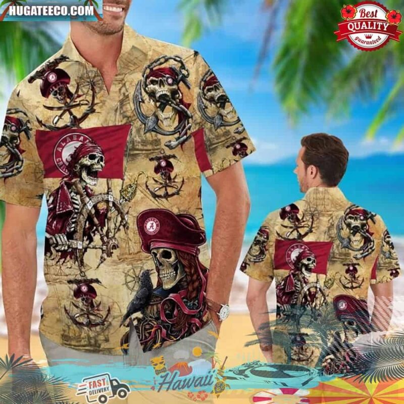 Alabama Crimson Tide NCAA Pirates Aloha Hawaiian Shirt
