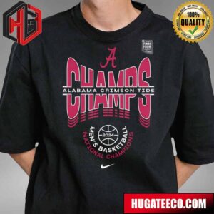 Alabama Crimson Tide Nike 2024 NCAA Men?s Basketball National Champions March Madness T-Shirt