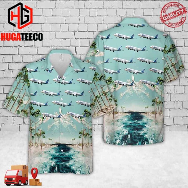 Alaska Airlines Airbus A320 Hawaiian Shirt And Short