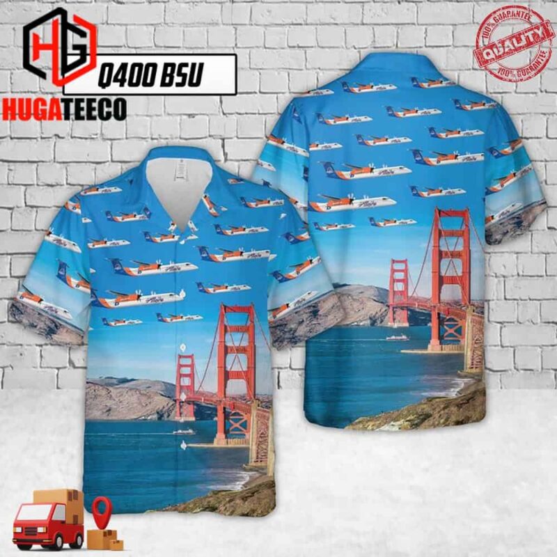 Alaska Airlines Q400 Bsu Hawaiian Shirt