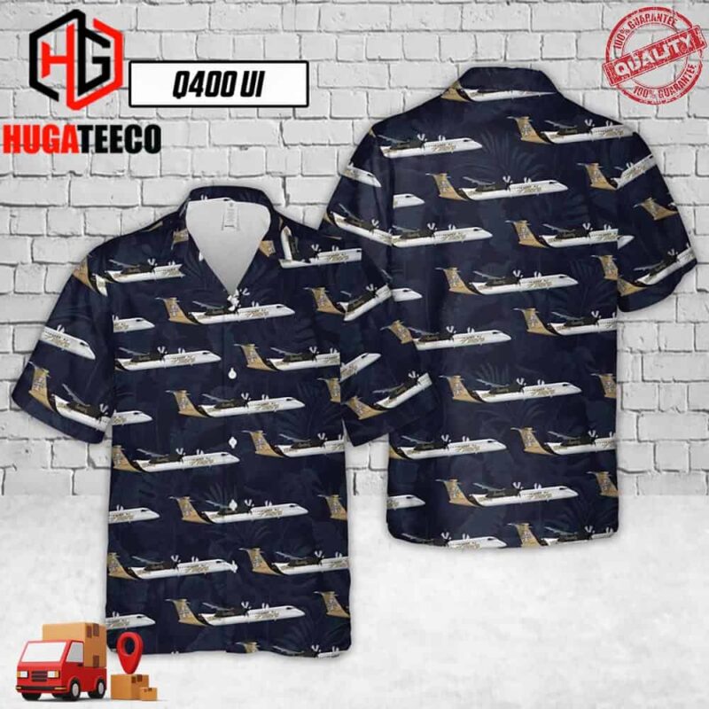 Alaska Airlines Q400 Ui Pattern Hawaiian Shirt
