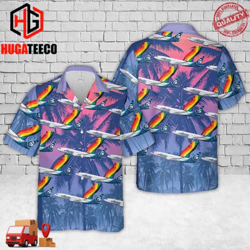 Alaska Fly With Pride Tropical Hawaiian Shirt