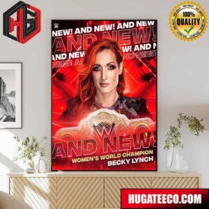And New Women’s World Champion WWE Becky Lynch Poster Canvas