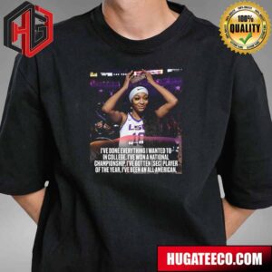 Angel Reese LSU Tigers Of The Southeast Conference On Declaring For The 2024 WNBA Draft T-Shirt