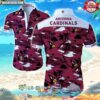 Arizona Cardinals NFL Skull Sporty Hawaiian Shirt