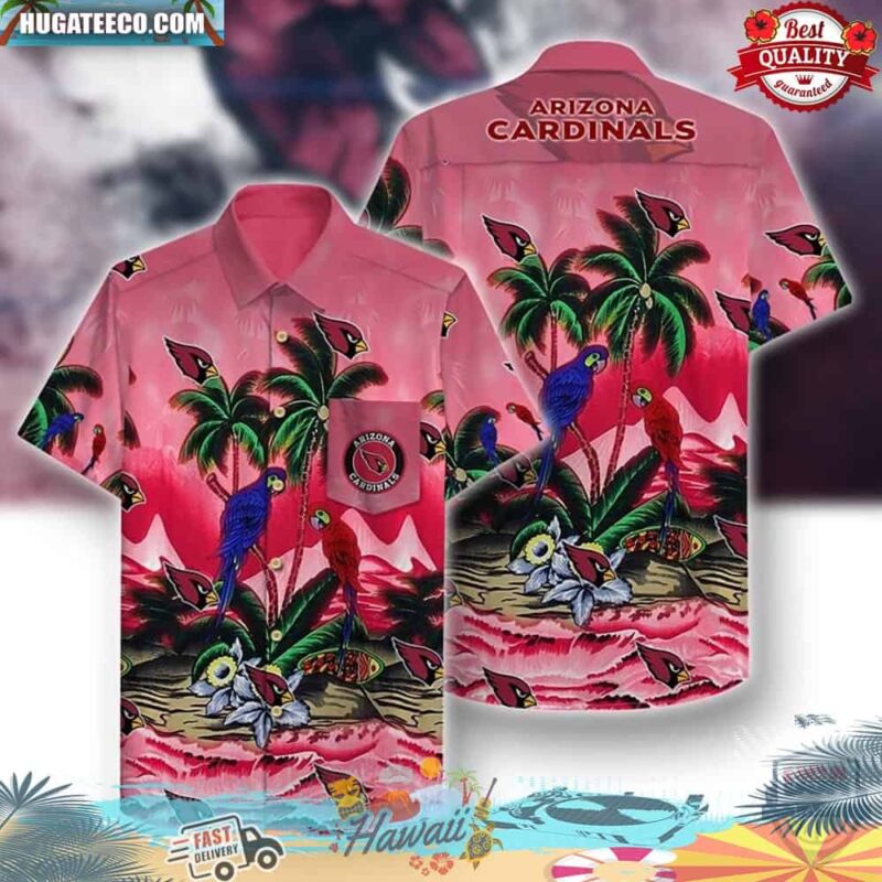Arizona Cardinals Parrots Couple Hawaiian Shirt