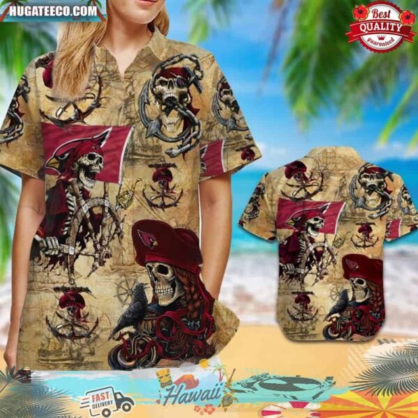 Arizona Cardinals Pirates Aloha Hawaiian Shirt