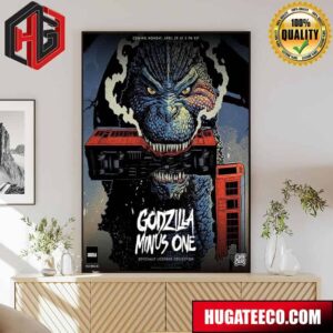 Arts Poster For Godzilla Minus One Designed By Cavitycolors Poster Canvas