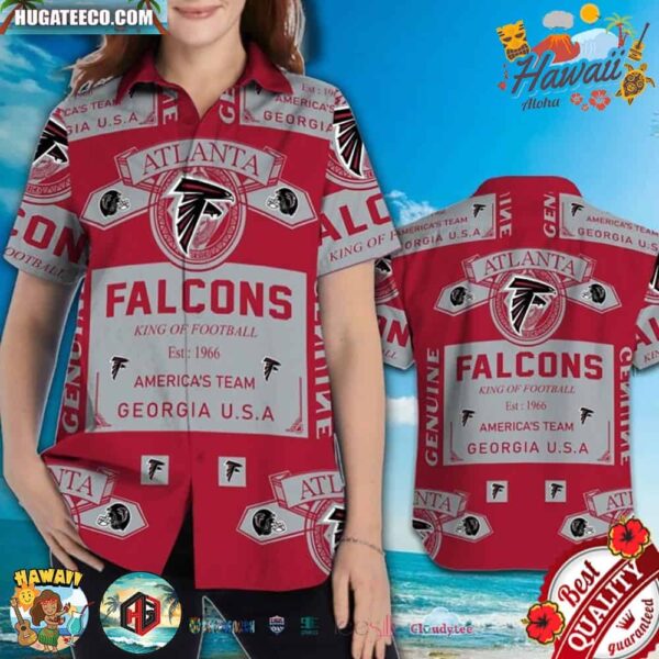 Atlanta Falcons King Of Football America’s Team Hawaiian Shirt