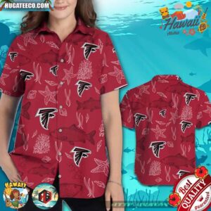 Atlanta Falcons Ocean Fishes Hawaiian Shirt Beach Short