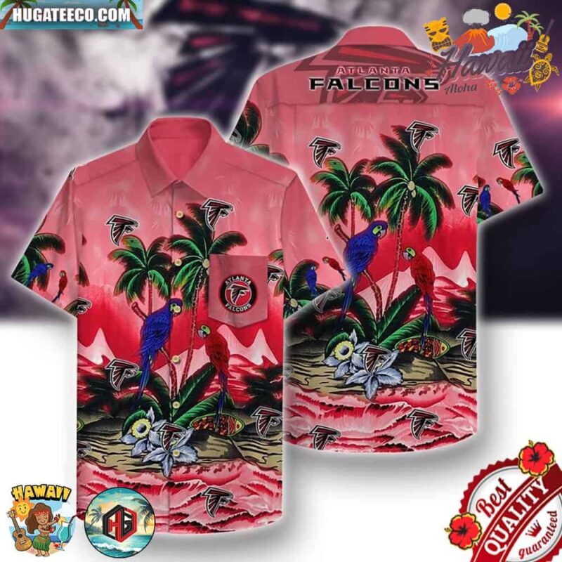 Atlanta Falcons Parrots Couple Hawaiian Shirt