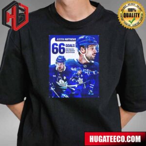 Auston Matthews Has The Most Goals In A Single Season By An Active Player NHL T-Shirt
