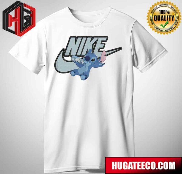 Baby Stitch Nike Logo X Nike Swoosh Logo Merchandise T-Shirt