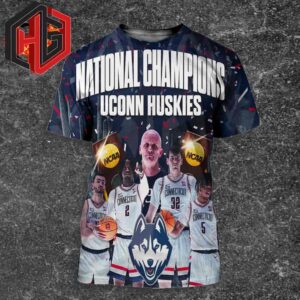 Back-To-Back Titles For Uconn Huskie National Champions NCAA 2024 3D T-Shirt