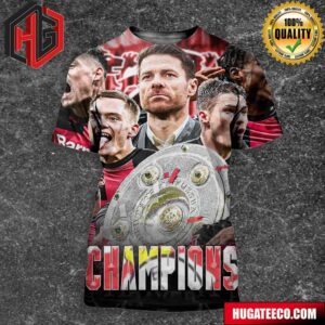 Bayer Leverkusen Win The Bundesliga 2024 Title For The First Time In Their History All Over Print Shirt