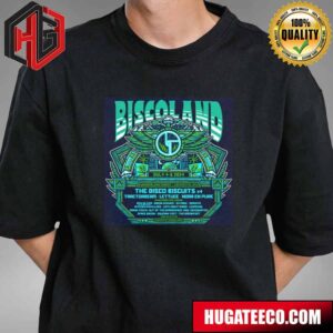 Biscoland July 4-6 2024 Wonderland Forest Lafayette Ny The Disco Biscuits X4 Line Up T-Shirt