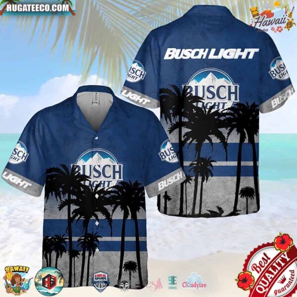 Busch Light Beer Sunset Hawaiian Shirt