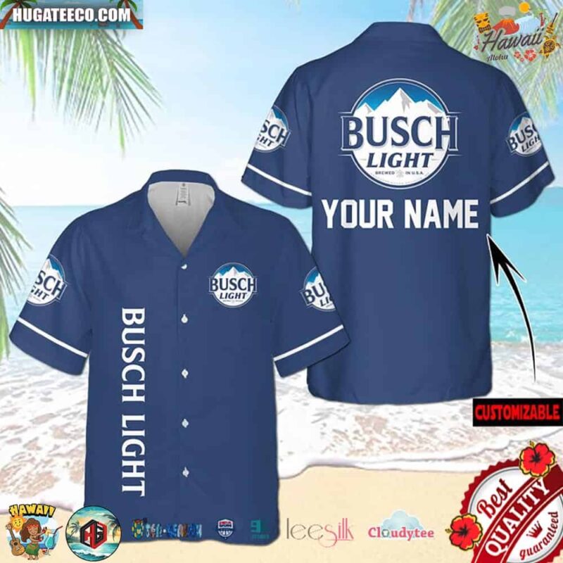 Busch Light Custom Name Hawaiian Shirt