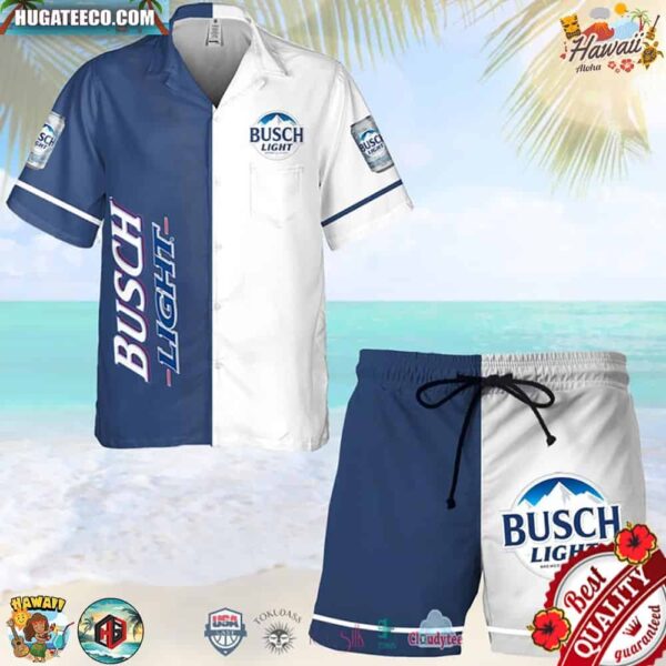 Busch Light Hawaiian Shirt Beach Short