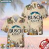 Busch Light Smoke Skull Hawaiian Shirt