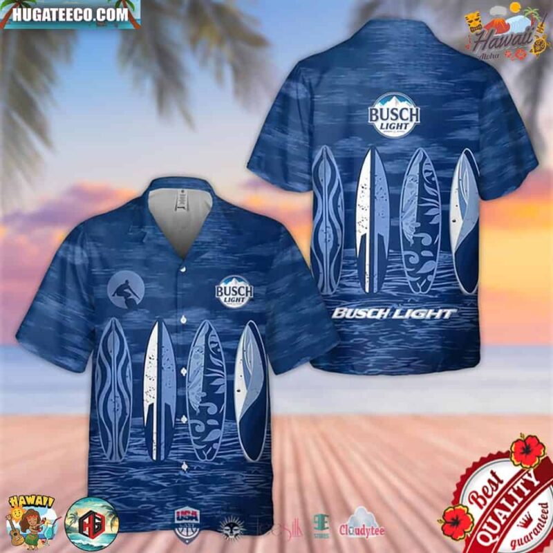 Busch Light Surfing Hawaiian Shirt