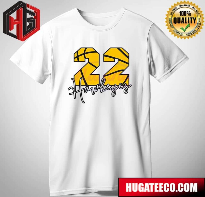 Caitlin Clark Iowa Hawkeyes Number 22 Womens Basketball Signature T-Shirt