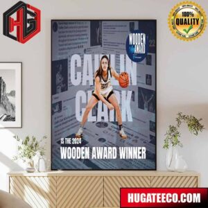 Caitlin Clark Is The Winner Of The 2024 John R Wooden Award Women’s Player Of The Year Presented By Principal Poster Canvas