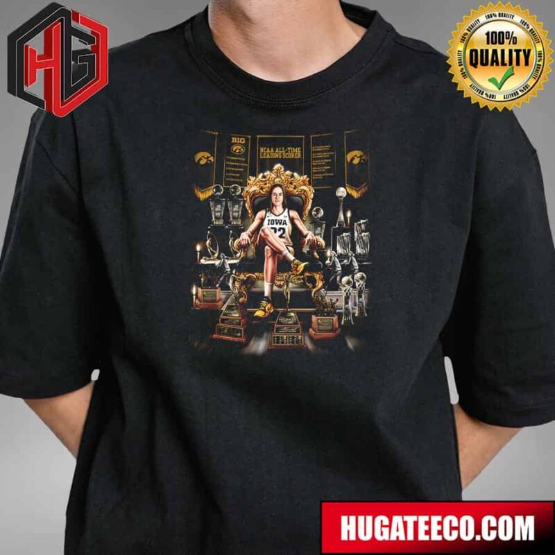 Caitlin Clark NCAA All-Time Leading Scorer One Of The Most Legendary Careers In NCAA History T-Shirt