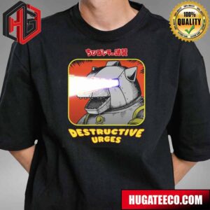 Chibi Godzilla Chibi Mechagodzilla Destructive Urges Merchandise T-Shirt