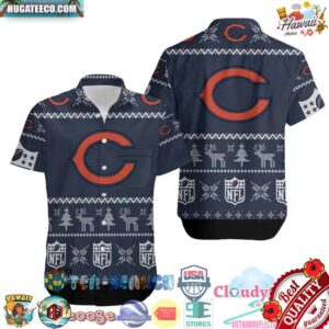 Chicago Bears NFL Christmas Hawaiian Shirt