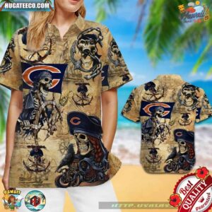 Chicago Bears Pirates Aloha Hawaiian Shirt
