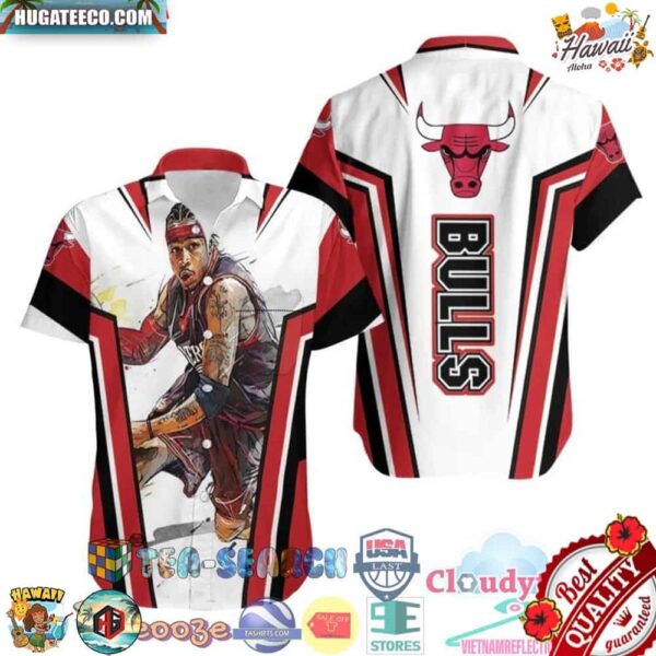 Chicago Bulls Nba Allen Iverson Hawaiian Shirt