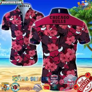 Chicago Bulls Nba Tropical Flower Hawaiian Shirt