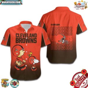 Cleveland Browns American Football Team The Snoopy Show Hawaiian Shirt