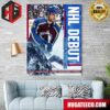 Congrats Nikolai Kovalenko Debut Colorado Avalanche NHL Poster Canvas