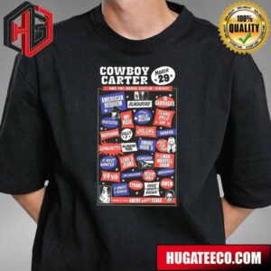 Cowboy Carter Tracklist Photographic Print T-Shirt