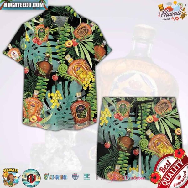 Crown Royal 3d Hawaiian Shirt Beach Short