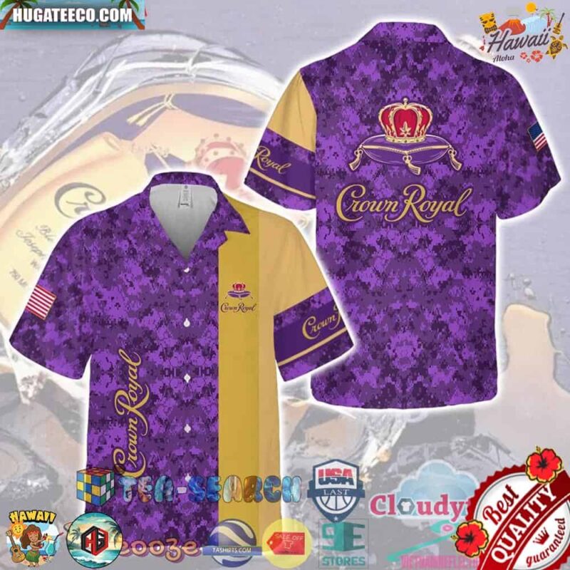 Crown Royal Aloha Summer Beach Hawaiian Shirt