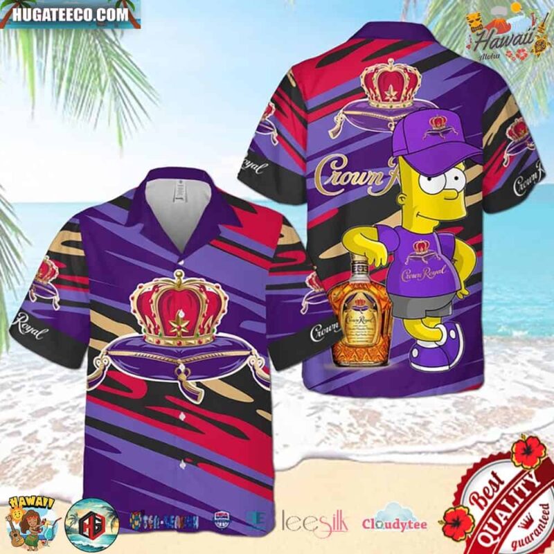 Crown Royal Bart Simpson Hawaiian Shirt
