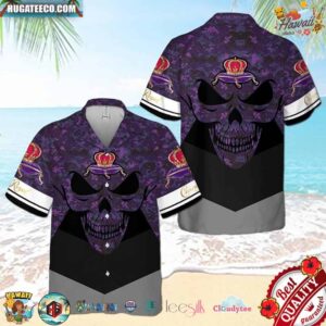 Crown Royal Camo Skull Hawaiian Shirt